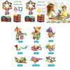 Magnetische Bausteine Konstruktionsset mit lebendigen, mehrfarbigen Teilen für kreative Kinder und entspannende Erwachsene