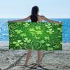 Skull Brightly Colored Flower Beach Towel, Large Microfiber Quick Dry Lightweight Pool Bath Towels Sand Free Beach Blanket for