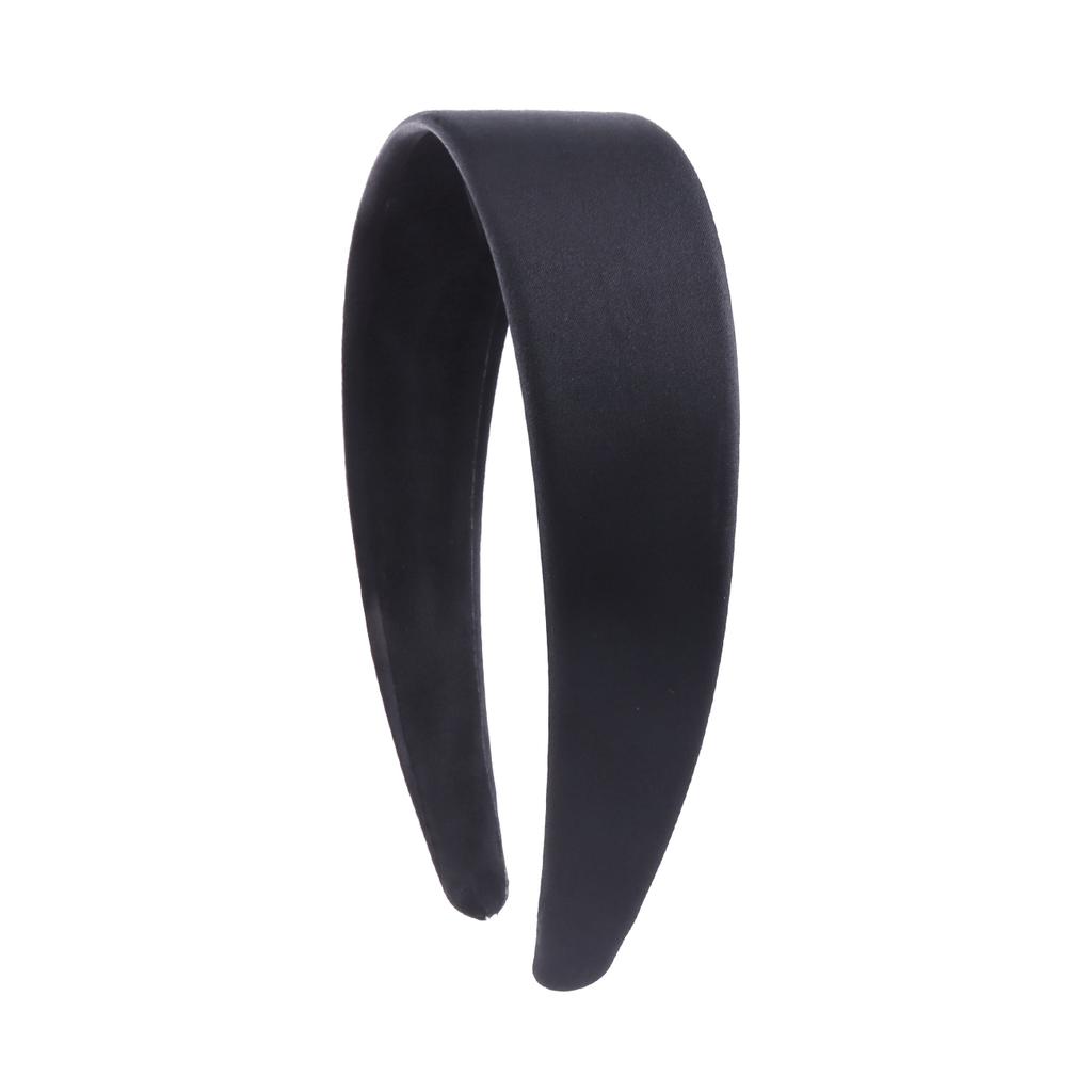 Satin Headbands 1.5in Plain Headband Non-slip Hair Headband Colorful DIY Wide Headbands for Women and Girls Hairbands