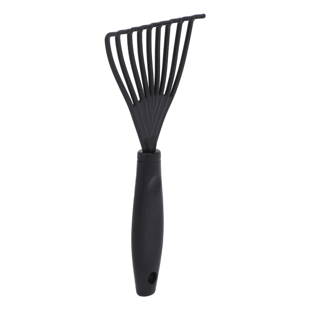 Plastic Rake Hair Comb Cleaner Hair Dirt Remove Comb Brush Cleaning Tool for Home Salon Black