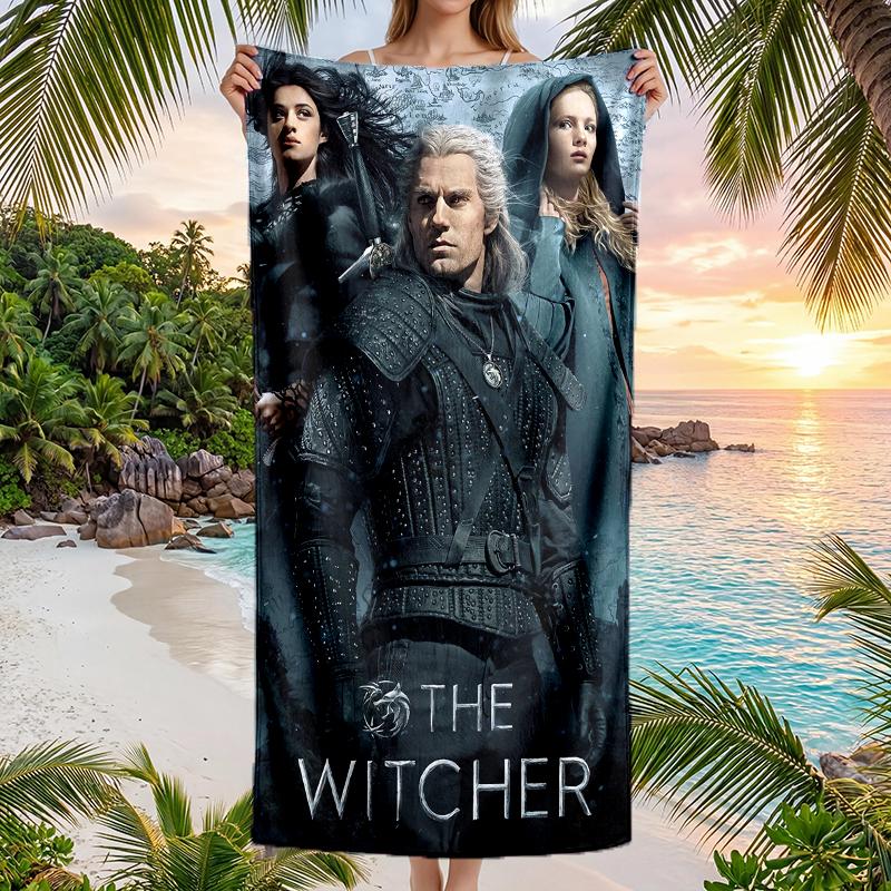 Witcher Fashion Beach Towel: Ideal for Summer Adventures Soft, absorbent and quick drying suitable for swimming and bathing