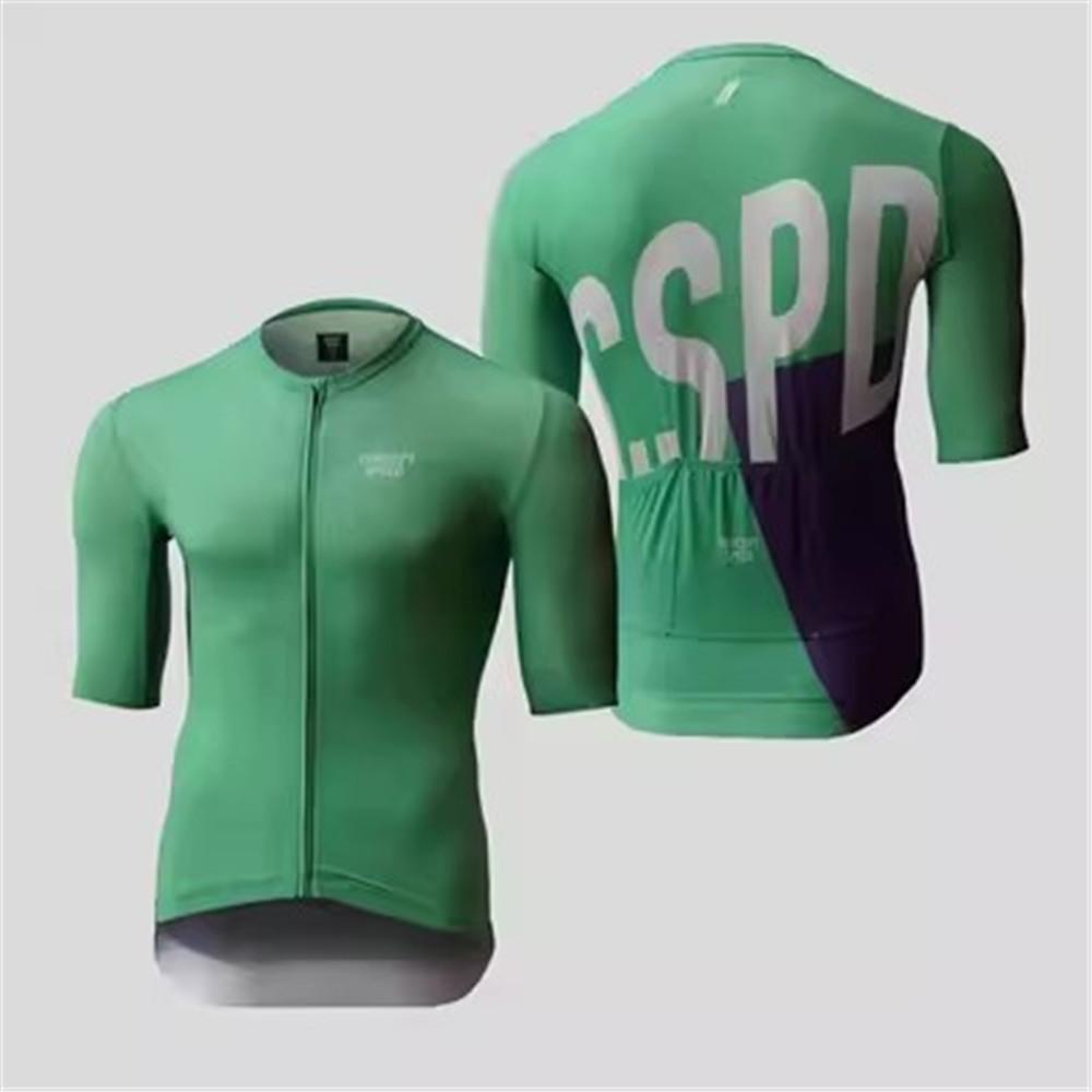 High Quality Summer Men's CSPD Short Sleeve Top Cycling Competitive Edition Mountain Bike Cycling Suit