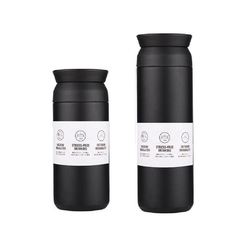 Simple Japanese Stainless Steel High-Value Men'S And Women'S Thermos Cups, Portable Coffee Cups, Car-Mounted Element Water Cups