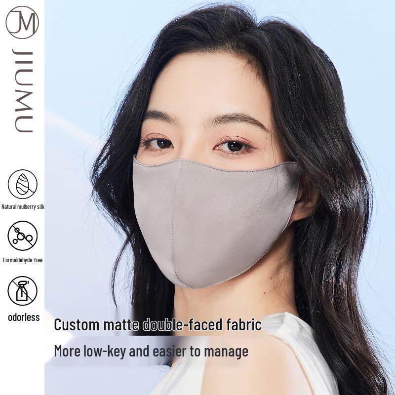 JIUMU Women's Silk Cycling UV Protection Mask