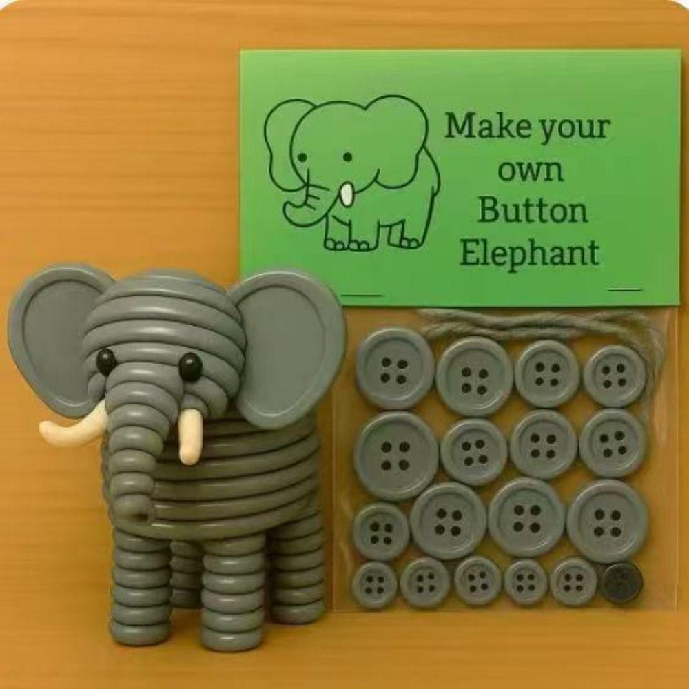 3D Animals Button Highland Cow Craft Kit Plastic Pre-Cut DIY Highland Cow Craft Kit  Indoor Decor