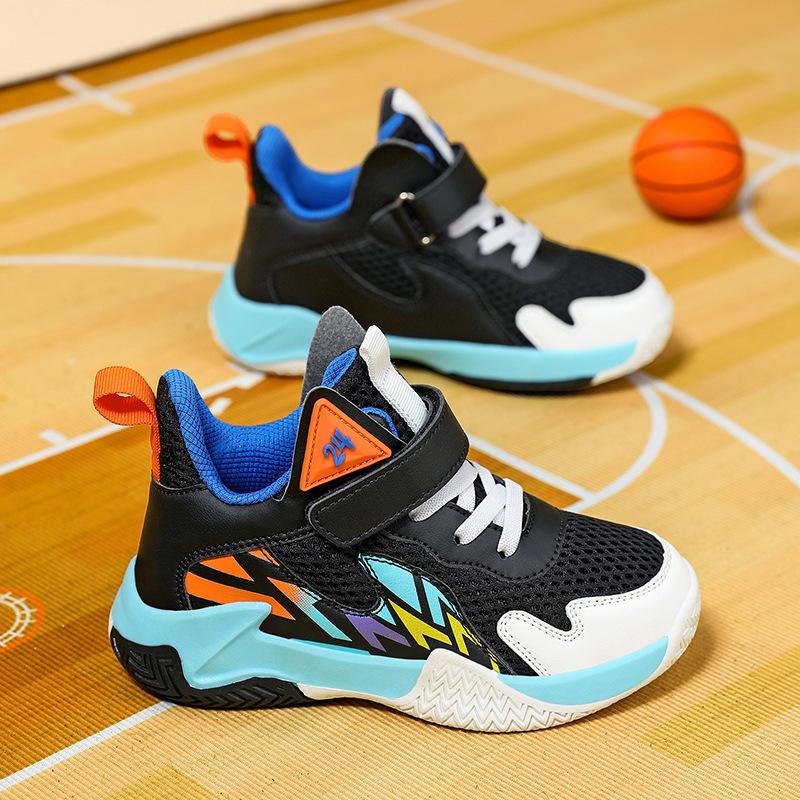 Children's Basketball Shoes 2025 Summer New Professional Training Shoes Boys Sports Shoes Girls Mesh Breathable Children