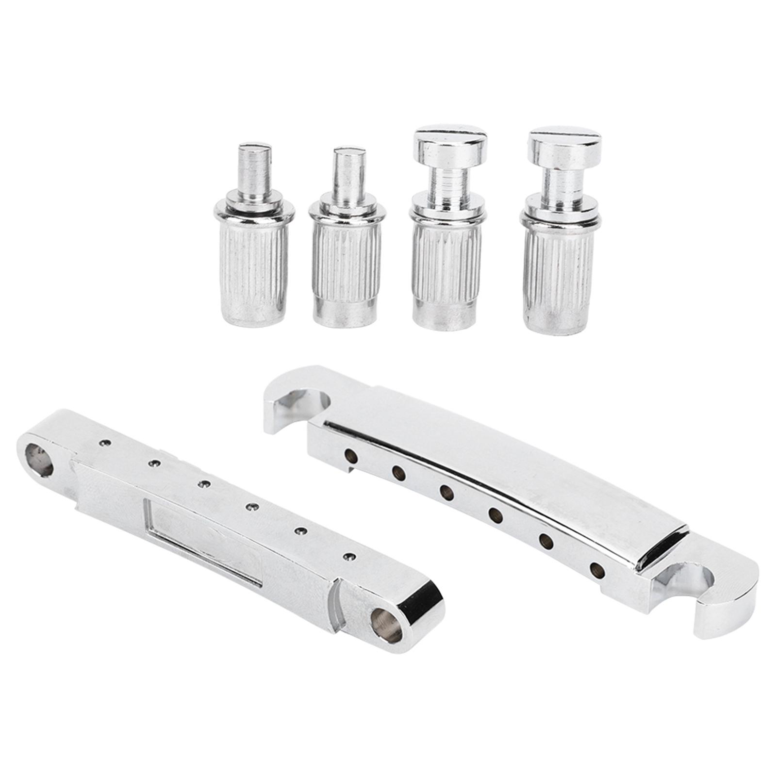 

Guitar Bridge Silver High Quality Musical Instrument Accessories with 4Pcs Screw Rods