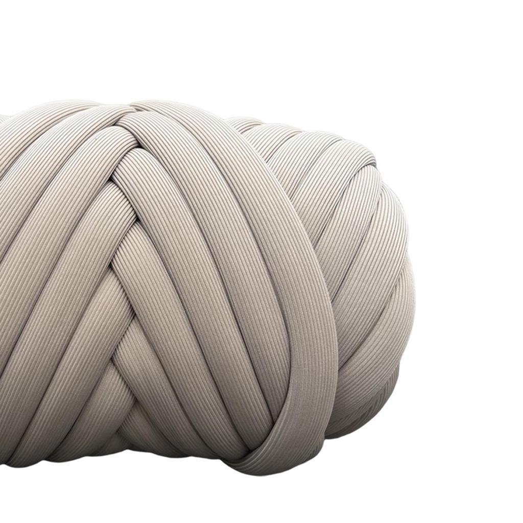 Chunky Yarn Arm Knitting Yarn Braided Knot Washable 500G Soft Jumbo Tubular Yarn for Pillow Handbag Rug Making Carpets Cushion