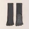 Five-Toe Non-Slip High-Top Cotton Yoga Socks for Summer Pilates & Exercise