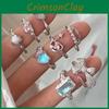 Adjustable Heart Artistic Cloud Ring For Women Stylish Copper Jewelry With Design Unique