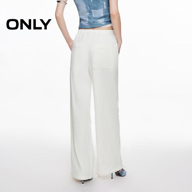 ONLY Women's Tencel Blend Wide-Leg Cargo Pants