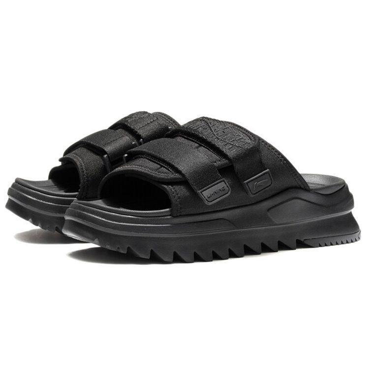 Li Ning CF Tracing Gummisohle Leise Rutschslipper Damen Schwarz AGAS012-2