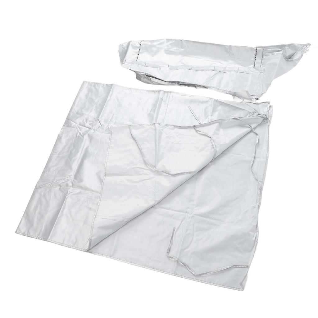 Washing Machine Cover Waterproof Sunscreen Dustproof Durable Thickened Washer Cover for Home Kitchen Laundry Silver