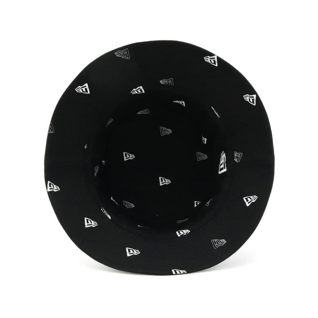 New Era Reversible Flag Monogram Bucket Hat 01 14109574 (Black/M/Men's, Women's)