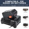 Fast Charging 2A Charger For RIDGID/AEG 18V L1815G L1820R L1820S L1825R L1830R Li-Ion Battery Power Tool Accessories