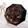 1pc Hogwarts Crest Automatic Opening/closing Umbrella, Foldable Sunshade, Perfect Gift for Friends, Durable Plastic Handle y250808073