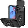 Slide Lens Case For iPhone 17 Pro Max Cover iPhone 17 Pro Max Coque Fundas Military Grade Magnet Holder Case iPhone 17 Pro Max