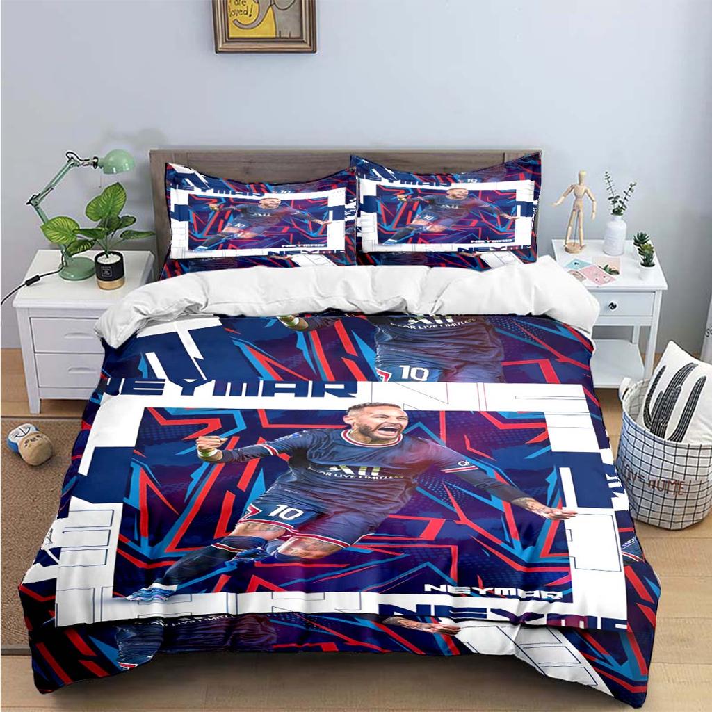 No Star Fashion Football 10 Nneymar Print Bedding Sets Bed Supplies Set Duvet Cover Bed Comforter Set Bedding Set Luxury Gift