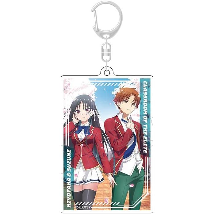 Classroom of the Elite TV Anime Horikita Suzune & Ayanokoji Kiyotaka Square Acrylic Keychain (Note. 3mm thick)