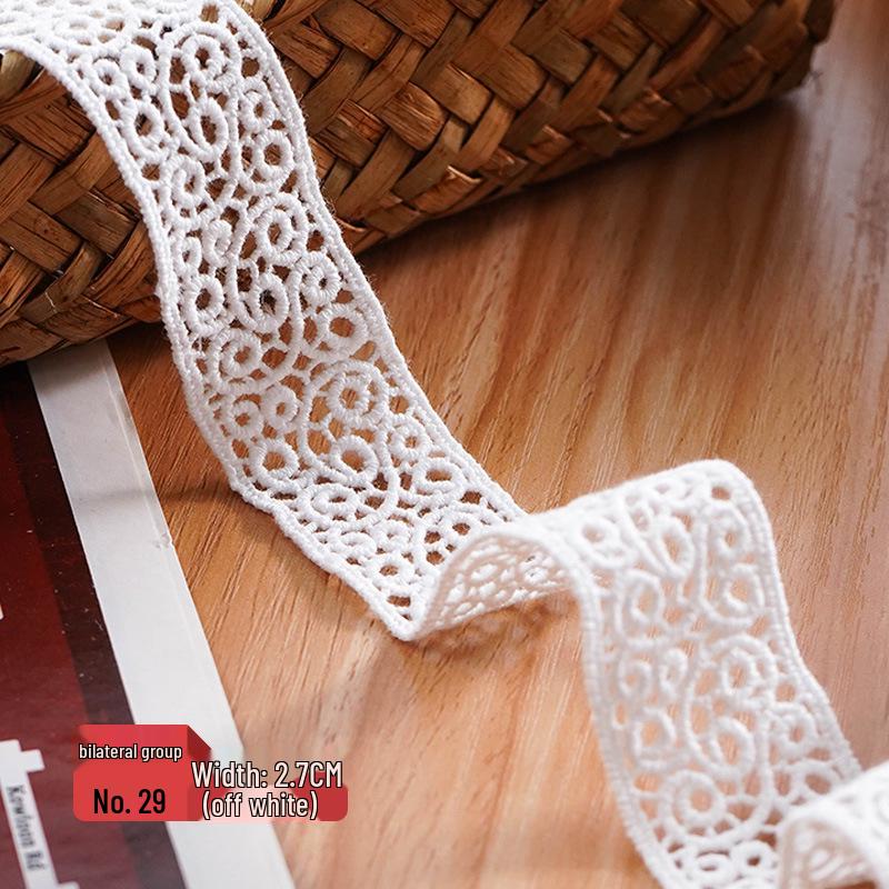 Lace-Trimmed Jute Rope Fabric for DIY Crafts and Clothing