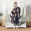007 James Bond Theme Printed Blanket - Perfect for Couch, Bed, Travel & Outdoor Use | Machine Washable, Cozy & Durable.