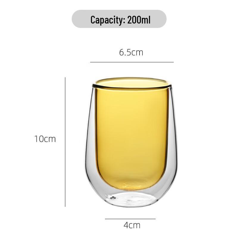 Двухслойная чашка из высококачественного боросиликатного стекла