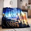1Pc King'S Final Dance Flannel Blanket, Soft And Comfortable, Casual Warm, Camping Travel, Christmas, Halloween Xmas Gift L1562