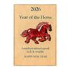 Hot With Card Lucky Crystal Horse Hand-Carved Mini Figurine Horse Size Decorative Gift Statue Crystal Mini Decor C7S5