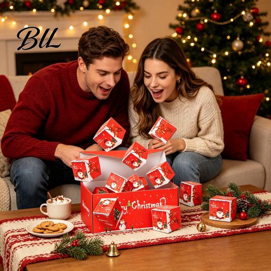 Decorative Gift Box for Cards Christmas Explosion Money, Folding Bouncing Box, Birthday Pop Up Cash Money Envelope Christmas, Birthday, Anniversary