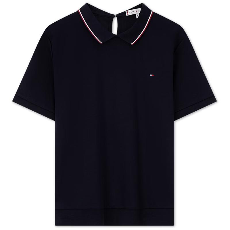 Tommy Hilfiger Women s Outdoor Sun Protection Double-Knit Polo T-Shirt S