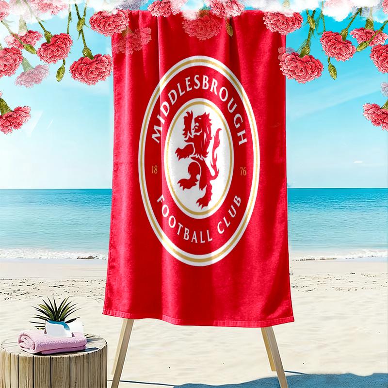 Middlesbrough Handtuch, Großes Weiches Schnelltrocknendes Handtuch für Strand Camping Schwimmen