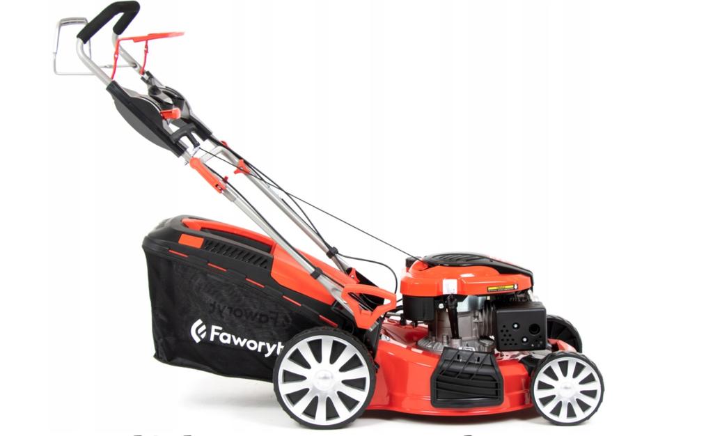 51 cm 4-in-1 petrol lawn mower with drive