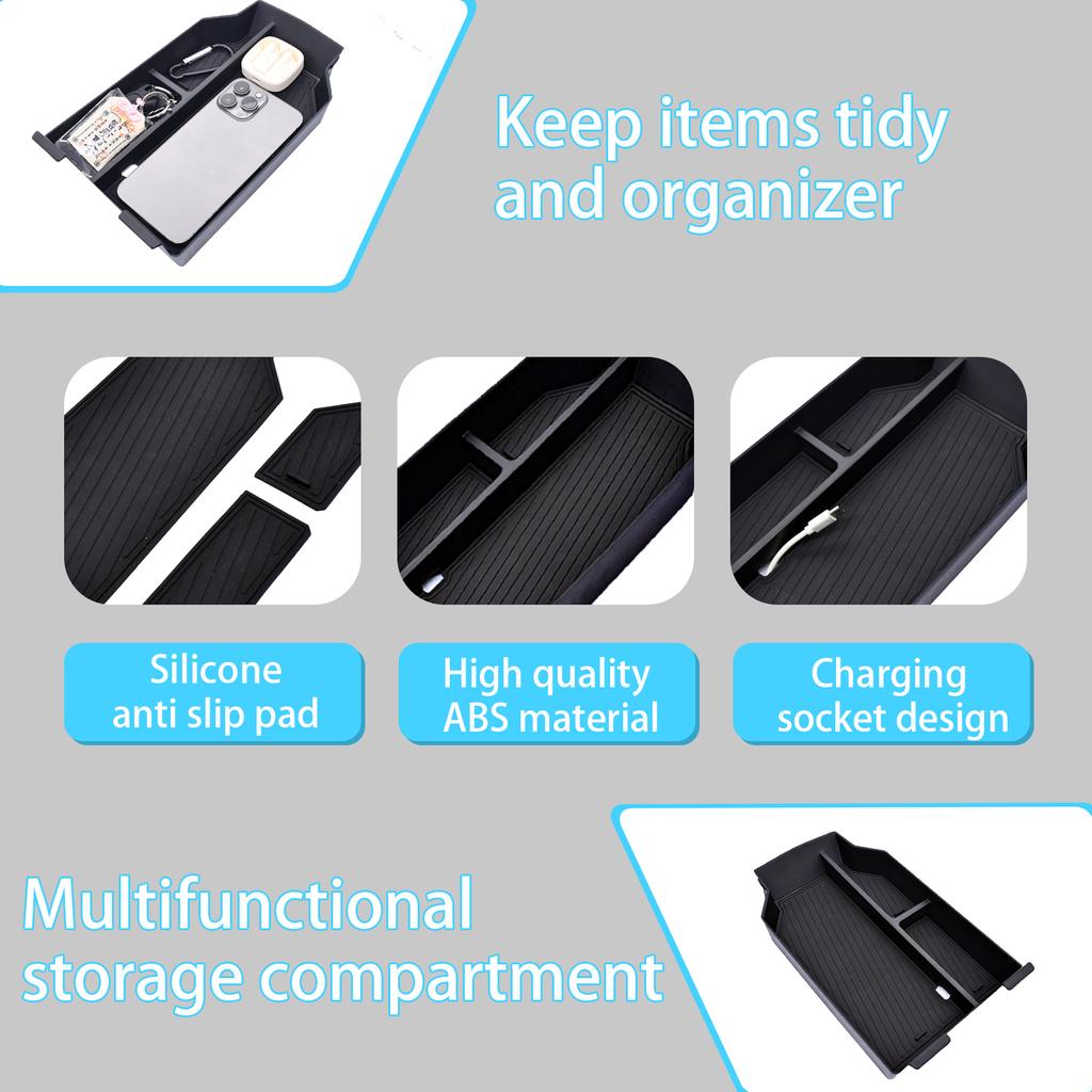 Auto-Armlehnen-Aufbewahrungsbox für BMW X3 G45(30 xDrive/M50 xDrive) ABS-Kunststoff Mittelkonsolen-Organizerfach Auto-Innenzubehör