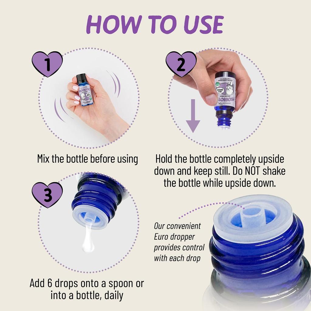 Legendairy Milk Probiotic Organic Drops, 0+ Months, 10ml (0.34 Fl Oz)