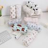 Cartoon Print Pencil Case With Large Capacity For Students And Makeup Storage