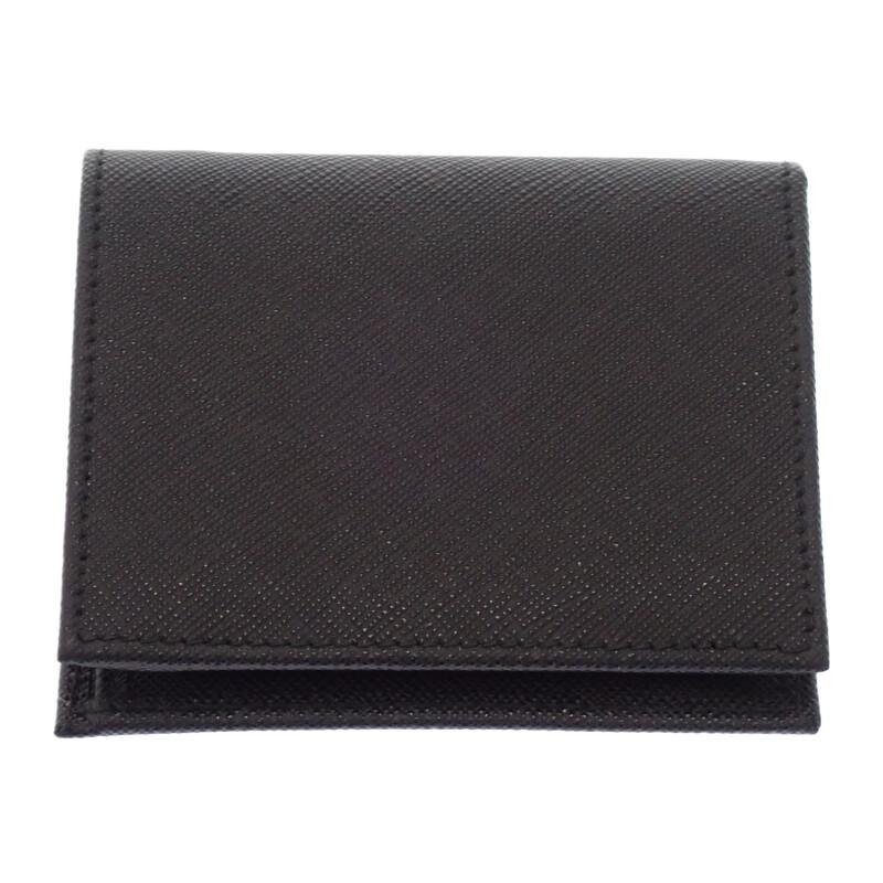 PRADA  2MO008_QHH_F0002 Bifold Wallet black Safiano mens