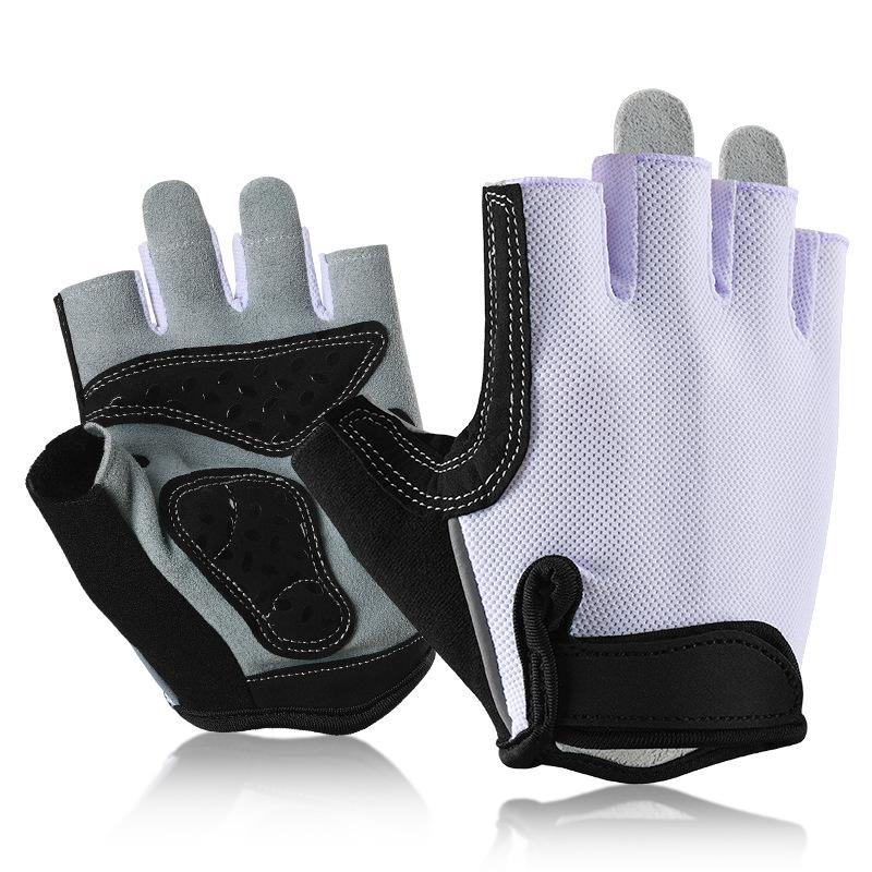 Children's Half finger Cycling Gloves  Non Slip Wear Resistant Outdoor Balance Bike Bicycle Wheel Skating, Climbing Horizontal Bar Sports Gloves