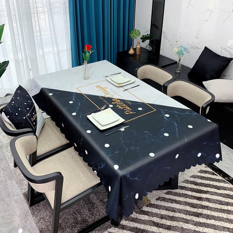 Față de masă în stil minimalist, artă din țesătură, impermeabilă, rezistentă la ulei, lavabilă, măsuță de cafea de uz casnic Față de masă dreptunghiulară