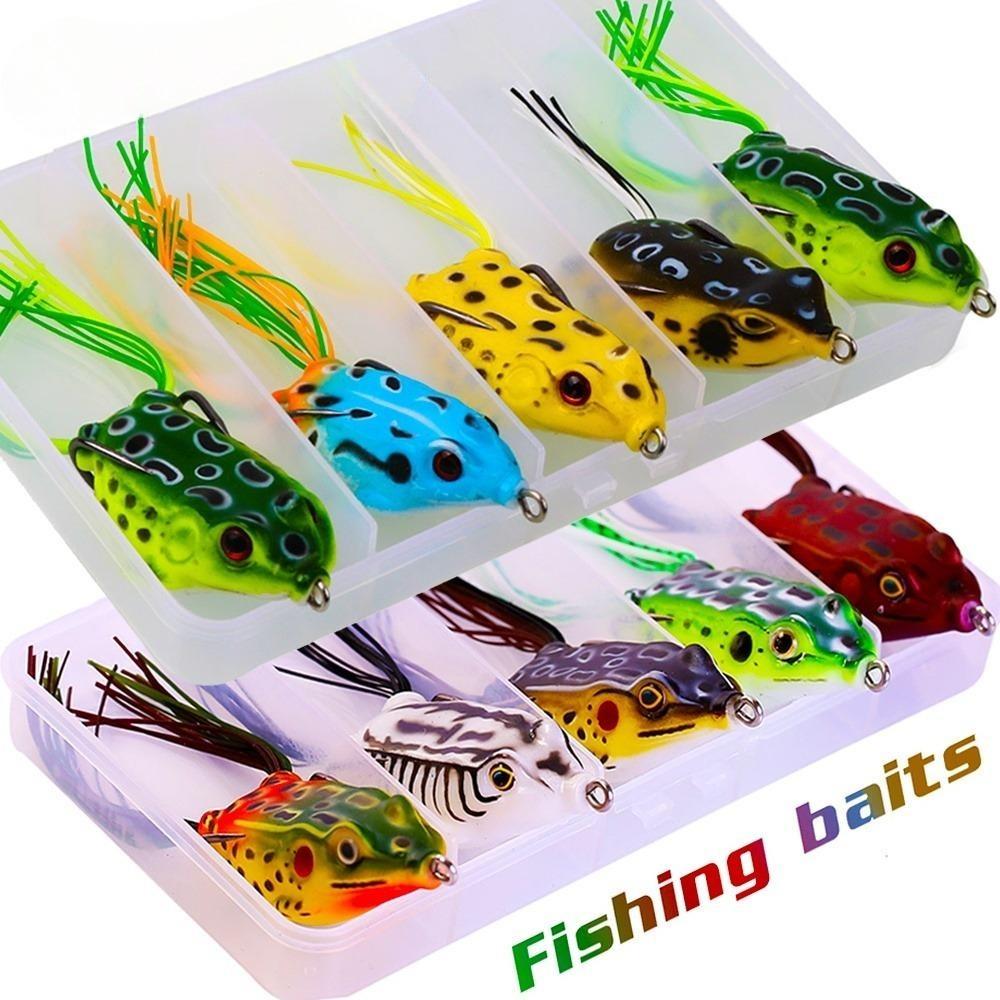 Bass Fishing Lures Fishing Accessories Frog Fishing Lure Bait Hooks Bass Carp Fishing Gear