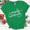 Top da Donna in Cotone Natale Coquette Stampa Fiocco High Street Moda Trendy Pullover Magliette da Donna