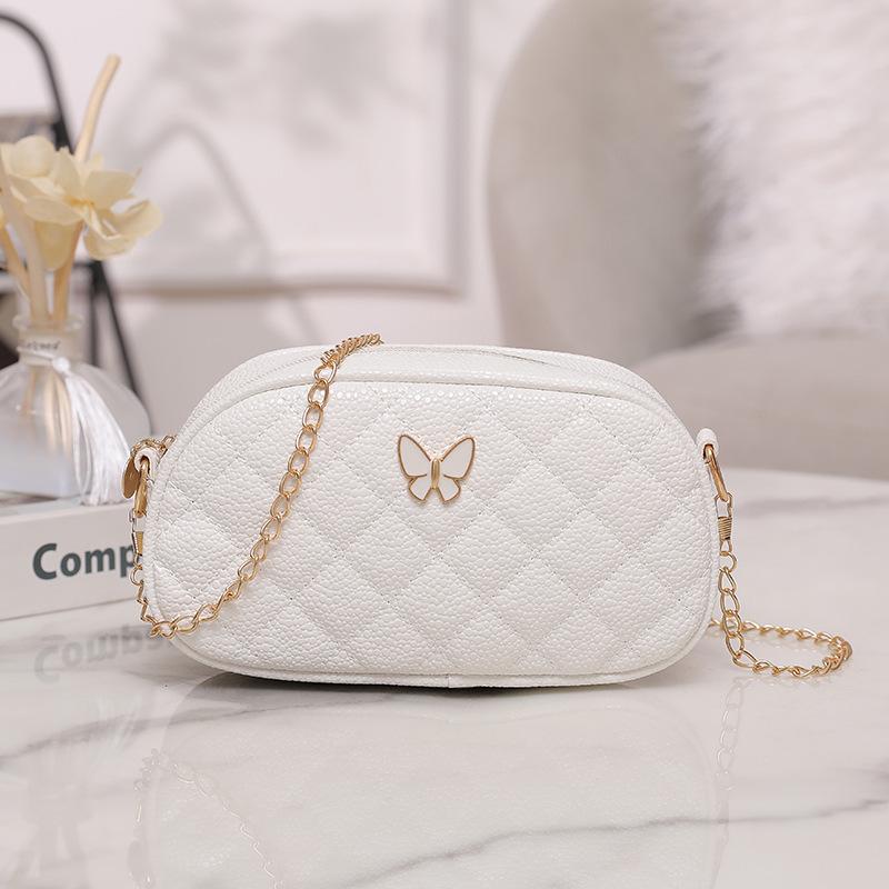 

Fashion Bow Women s Bag Casual Chain Small Square Bag One Shoulder Crossbody Bag Mobile Phone Bag Rhombus Bag белый