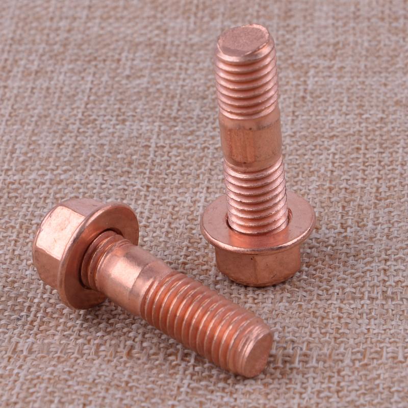 42mm M10 X 1.5 Threaded Turbo Stud Screw Flange Nuts Kit Alloy Steel Fit for T3 T4 T5 T6 Turbocharger Accessories
