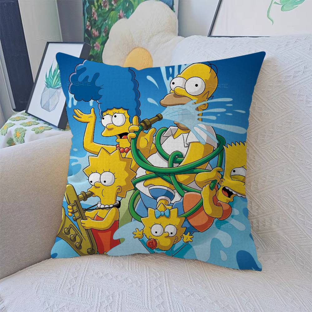 S-Simpson T-Treehouse Of Horror Decorative Room Aesthetics Pillow Case Home Decor Bedroom Sofa Bed Couch Pillow Cover 45X45