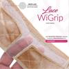 Lace Wigrip, Premium Lace Wig Band for Women, Fully Adjustable Wig Grip, Reinforced Swiss Lace by HAIRLINE, Secure Velvet Headband, Glueless, Nude