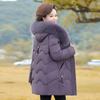 Middle-aged and Elderly Cotton-padded Women's Winter Thickened Large Fur Collar Mother's Down Cotton-padded Clothes Popular Jackets Are Popular