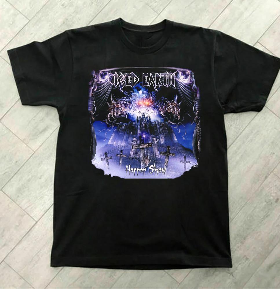 Iced Earth Horror Show album Unisex T-Shirt All Size GS329 Unisex T-Shirt XXXXL
