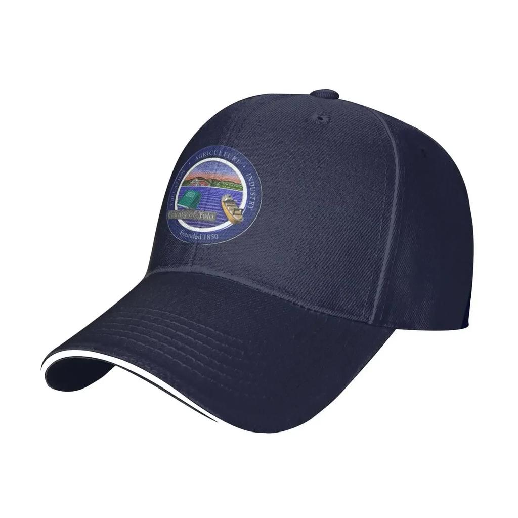 Seal of Yolo County California Baseball Cap Adjustable Snapback Sunhat Outdoor Sports Hip Hop Baseball Hat Casquette