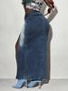 Women's INS Fashion Casual Slit Denim Midi Skirt