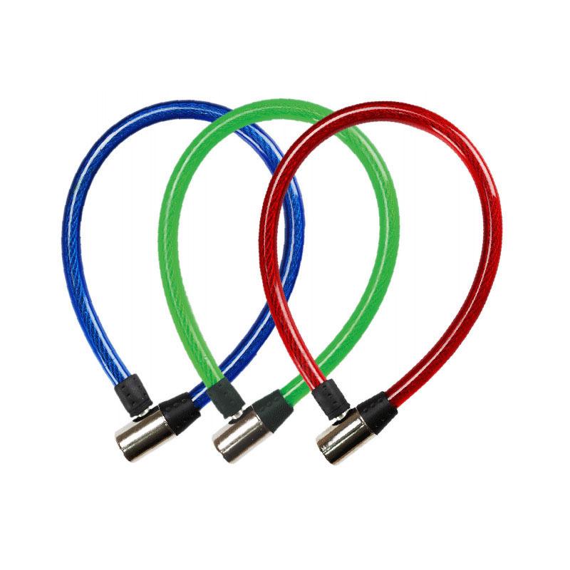 Universal Steel Wire Lock for Bikes and Electric Scooters - Anti-theft, Portable, Durable Chain Lock Blue - Thin Version