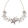 New enamel color geometric star necklace, women's creative exaggeration, high-end five-pointed star necklace